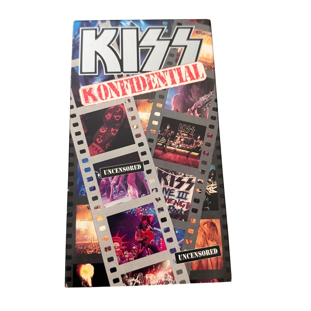 KISS Konfidential Uncensored VHS 1993 Gene Simmons Paul Stanley Hard Rock